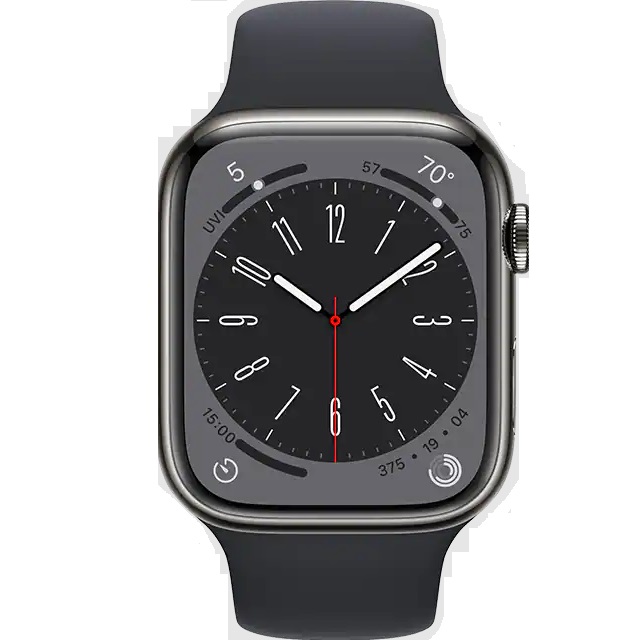 buy Smart Watch Apple Apple Watch Series 8 45mm GPS + Cellular - Midnight - click for details